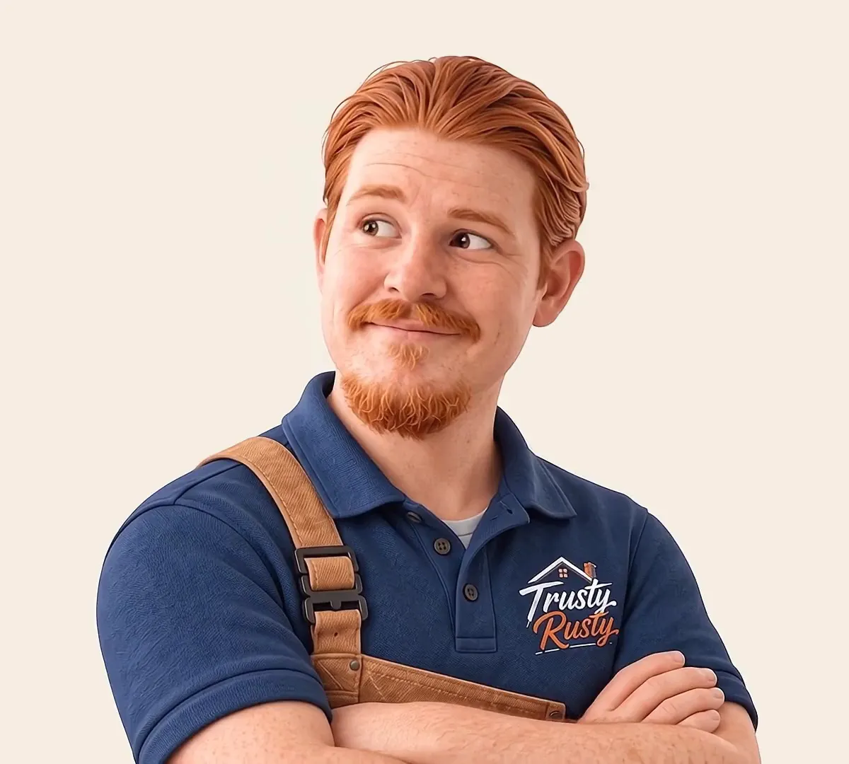 Trusty Rusty handyman mascot